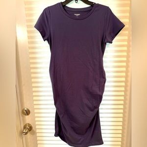 Purple maternity dress